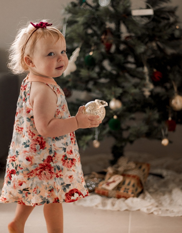 WITH LOVE FOR KIDS - Cotton Muslin A-Line Dress - Babies - Kids
