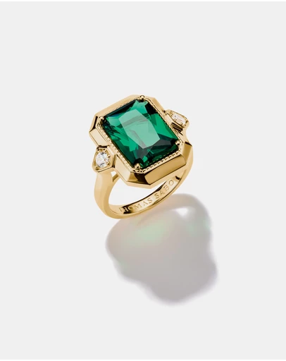 THOMAS SABO - THOMAS SABO Ring with Green Zirconia Stone