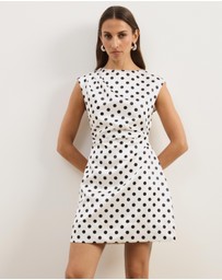Atmos&Here - Rosie Structured Satin Mini Dress