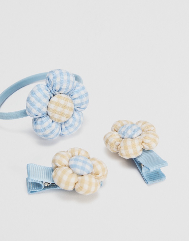 Country Road - Gingham Flower Pack Of 3