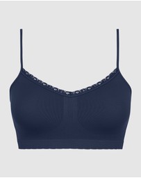 Billet Doux - Zen Attitude Crop Top Style Wirefree Bralette - 2 Pack