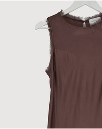 Revibe - Repaired Minima Esenciales Wren Bias Midi Dress - AU 8