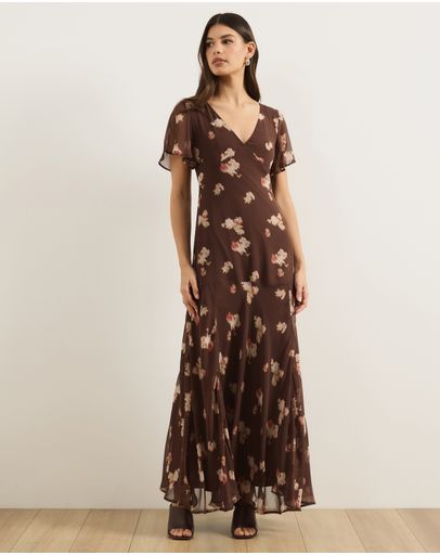 Chocolate Blurred Floral