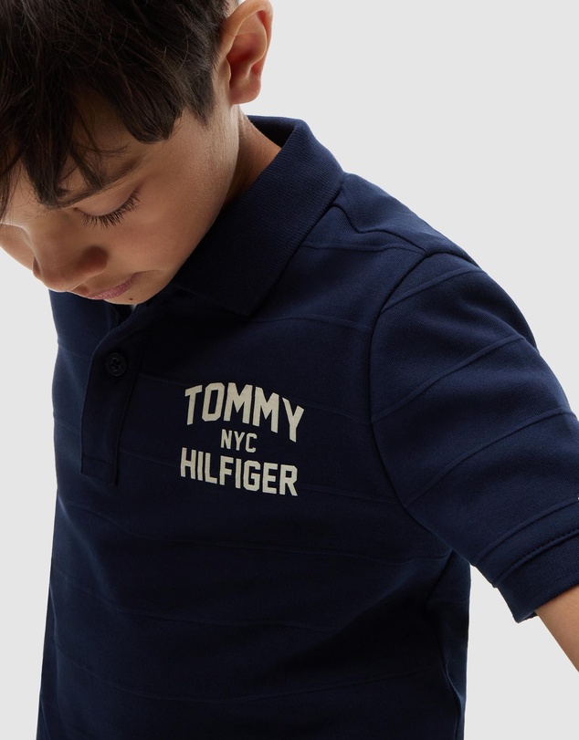 Tommy Hilfiger - Boys 8-16 Regular Fit Jacquard Jersey Polo Shirt - Teens