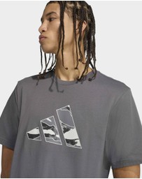 adidas Sportswear - Camo Logo Graphic Tee Mens
