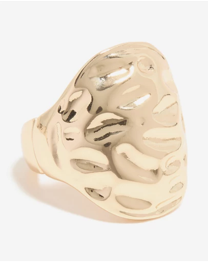 Lovisa - Gold Textured Oval Ring