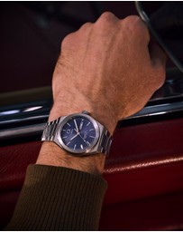 TIMEX - Q Timex® Continental Day and Date 39mm Stainless Steel Bracelet Watch