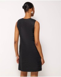 AERE - Orla Linen U-Neck Mini Dress