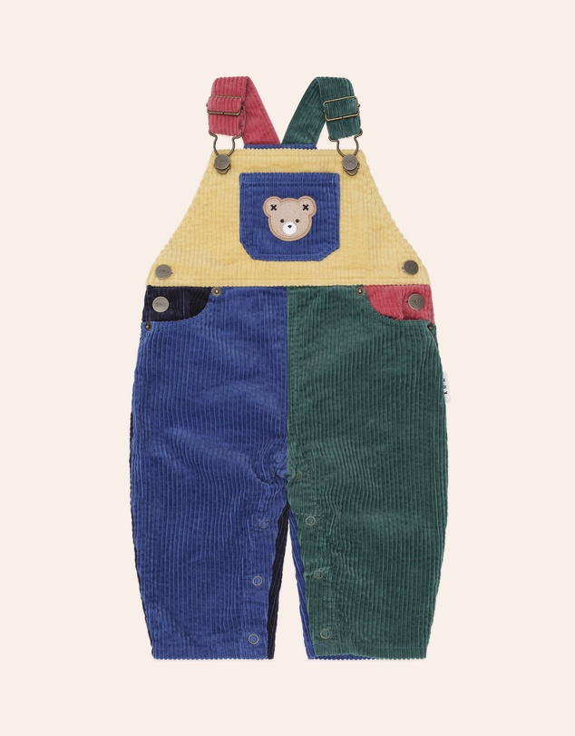Huxbaby - Colour Block Cord Overalls - Babies-Kids