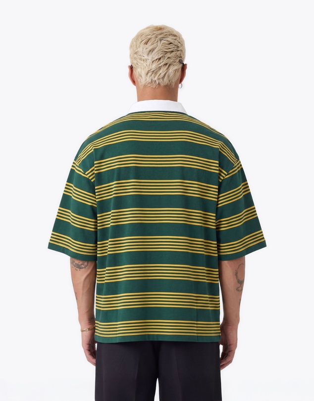 Zanerobe - Box Crop Polo Green/Gold