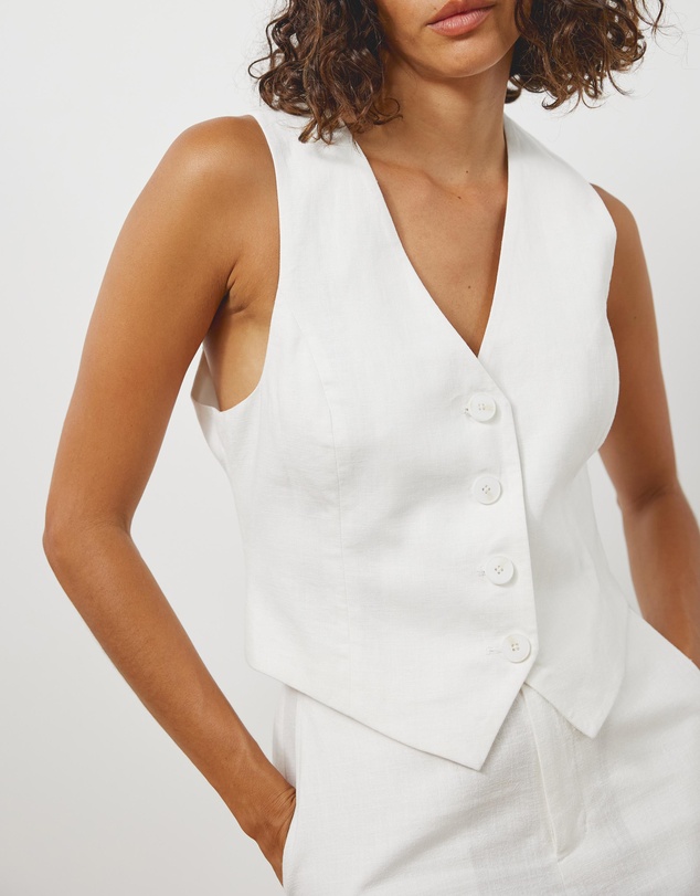 Atmos&Here - Arden Linen Blend Vest