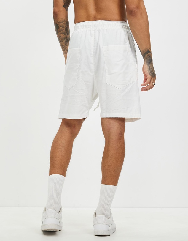 Surrounded By Ghosts - The Obsidian Linen Drawstring Shorts