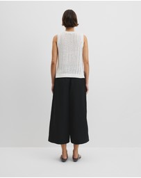 Country Road - Australian Good Earth Cotton Pointelle Knit Tank