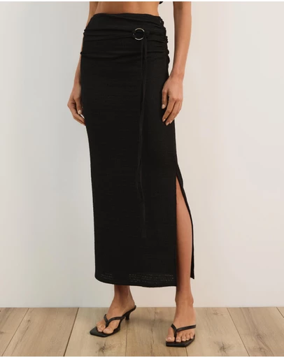 Atmos&Here - Alba Textured Belted Skirt