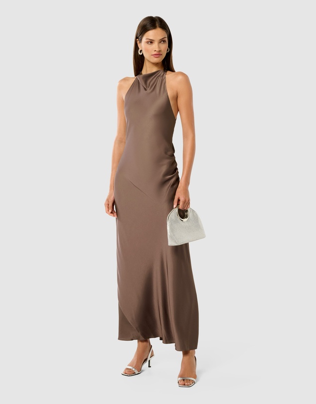 Forever New - Audrey Satin Backless Maxi Dress