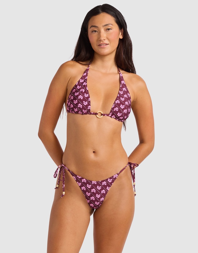 Seafolly - Batik Bloom Tie Side Rio Bikini Bottom