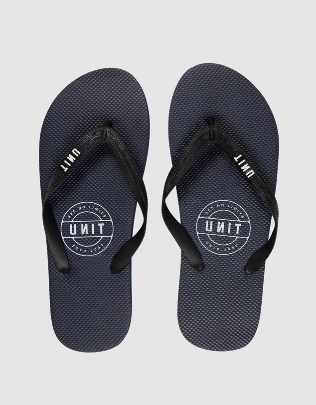 UNIT - UNIT Mens Stamp Flip Flops