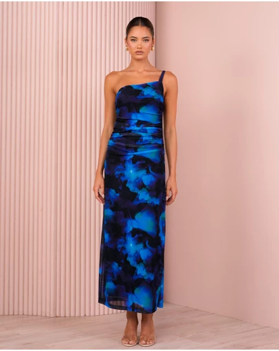 Azzurielle - Hailie One Shoulder Maxi Dress
