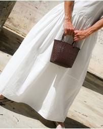 Mimmi Terra - Woven Micro Tote Cioccolato