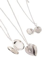 Lovisa - Antique Silver Mixed Locket Layered Necklace