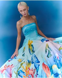 JUSTIN TONG - Aquarelle Midi Dress