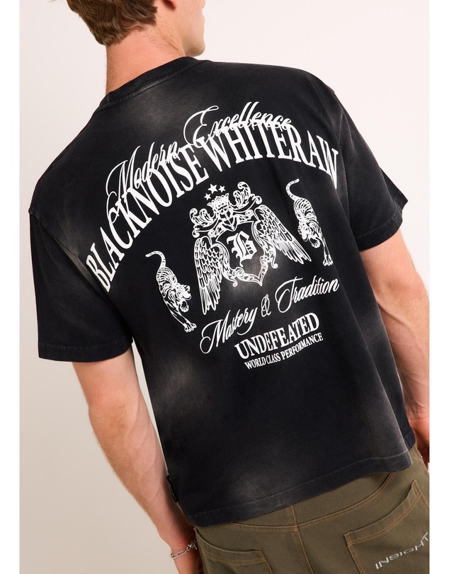 Black Noise White Rain - Heaton T-Shirt