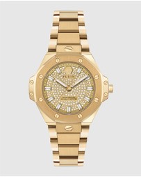 Philipp Plein - PLEIN ROYAL PRESTIGE 33mm Gold-Tone Analogue