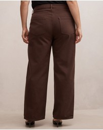 Forever New Curve - Gia Curve High Rise Wide Leg Jeans