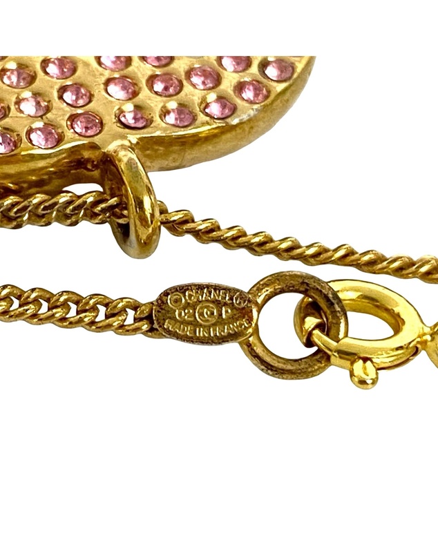 Pre-Loved by Azura Reborn - Pre-Loved CC Gold Plated Rhinestone Pendant Necklace