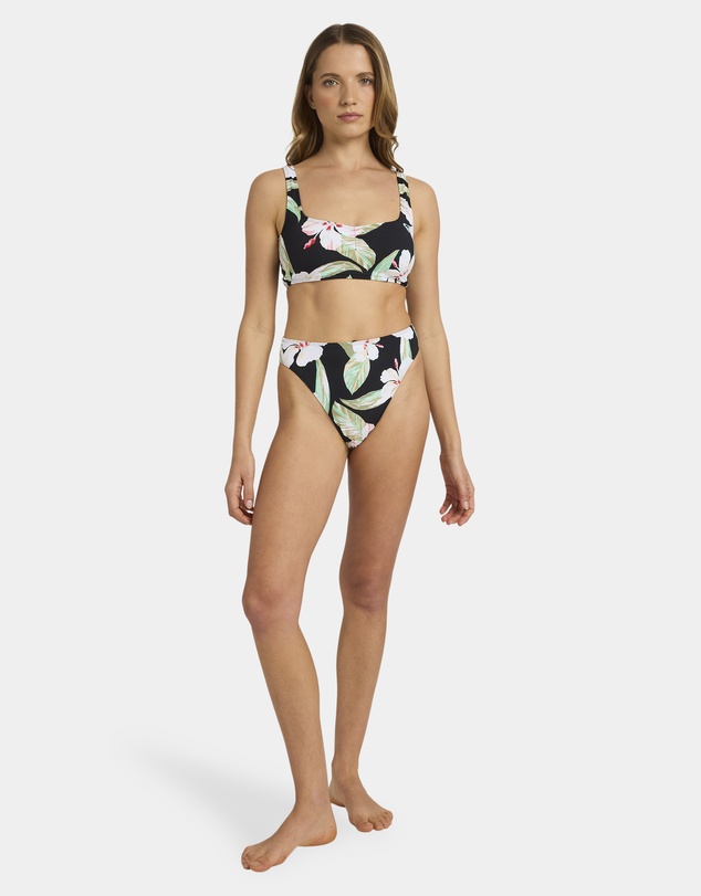 Roxy - Womens Printed Essentials Mid Waist Moderate Bikini Bottom