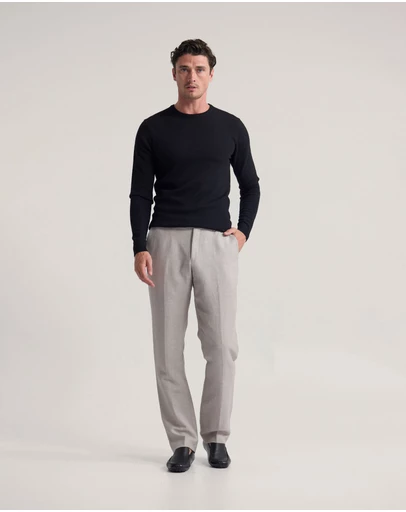 Oxford - Crew Neck Pure Merino Wool Pullover