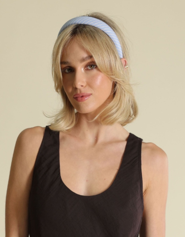Morgan & Taylor - Sutton Stripped Headband in Blue