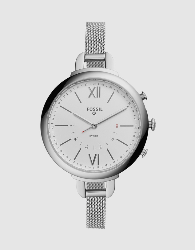 Fossil - Hybrid Smartwatch Q Annette Silver-Tone