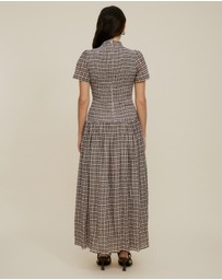The Fated - Montant Check Maxi Dress