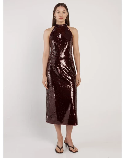 Fate + Becker - Juliette Sequin Halter Dress