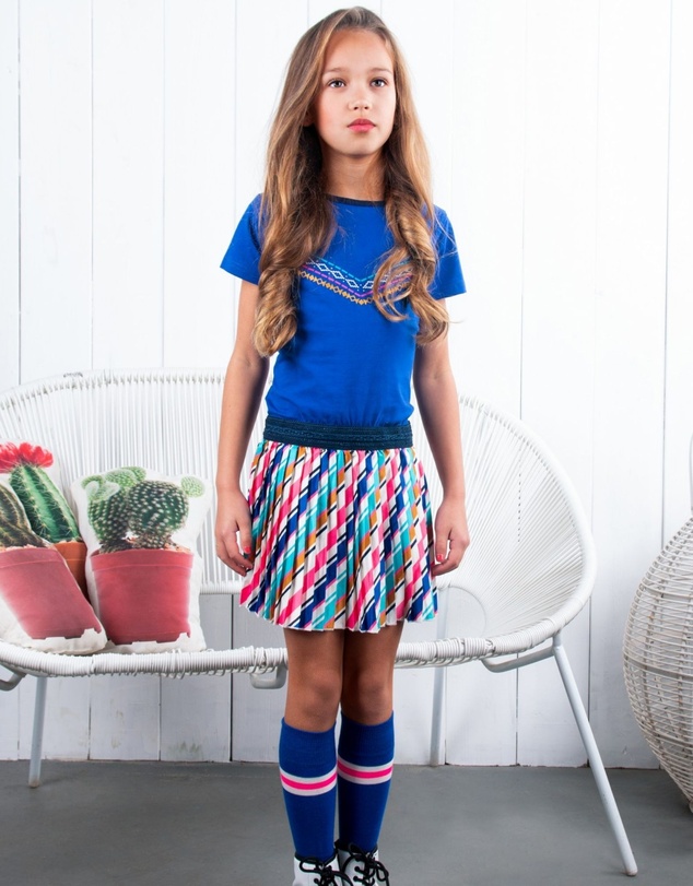 B.Nosy - Pleated Combi Dress - Kids-Teens