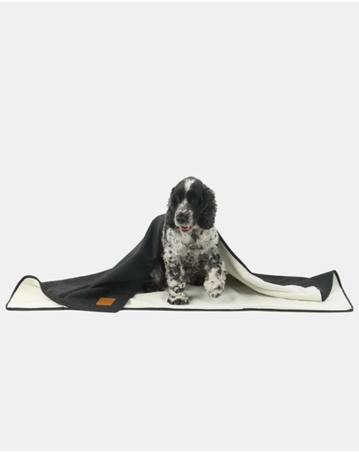 Mog & Bone - Fleece Pet Blanket - Black Denim