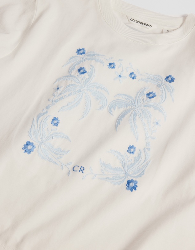 Country Road - Teen Short Sleeve Oversized Print T-shirt