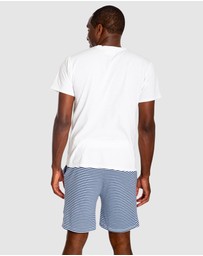 Sant And Abel - Men's Marina Jersey Stripe Sleep Shorts