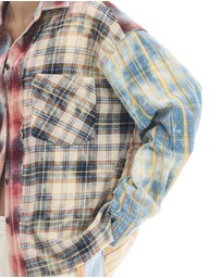 THE TALES - Patchwork Check Flannel Shirt