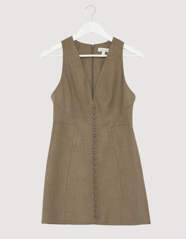 Revibe - Repaired Shona Joy Asher Fitted Mini Dress - AU 8