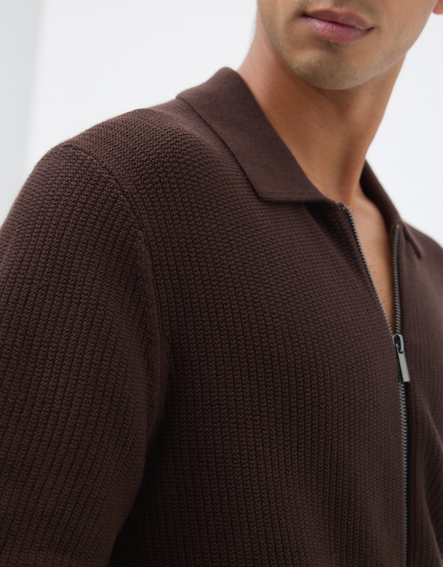 AERE - Organic Cotton Zip Knit Shirt