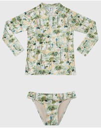 Aqua Blu Kids - Madagascar Long Sleeve Rash Vest Set - Teens