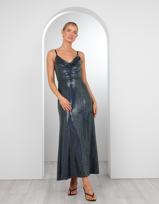 Pilgrim - Edie Cowl Neck Maxi Dress