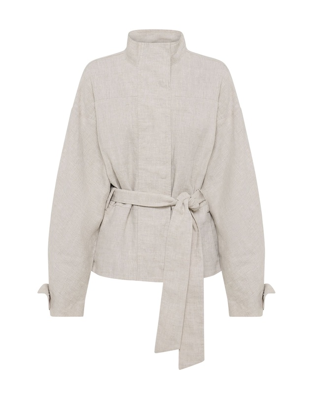 Oxford - Prudence Belt French Linen Jacket