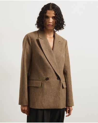 Brown Houndstooth