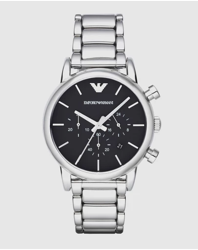 Emporio Armani - Silver Tone Chronograph Watch