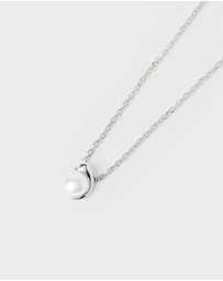 PDPAOLA - La Perla Solitary Silver Necklace