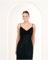 Pilgrim - Lalor Cowl Neck Beaded Gown