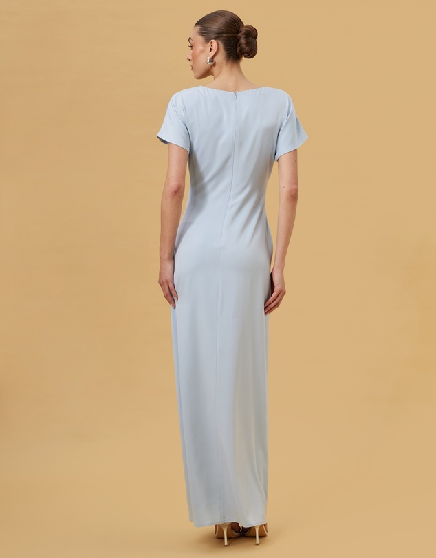 CHANCERY - Pia Ruched Waist Slinky Gown
